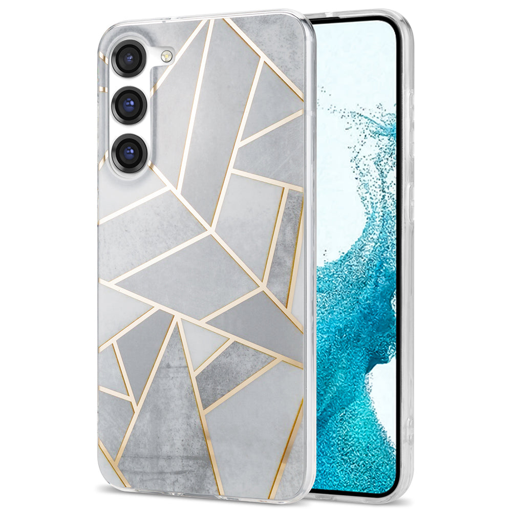 For Samsung Galaxy S23 IMD Marble Pattern Phone Case Electroplating TPU Drop Protection Cover For Samsung Galaxy S23 IMD Marble Pattern Phone Case Electroplating TPU Drop Protection Cover